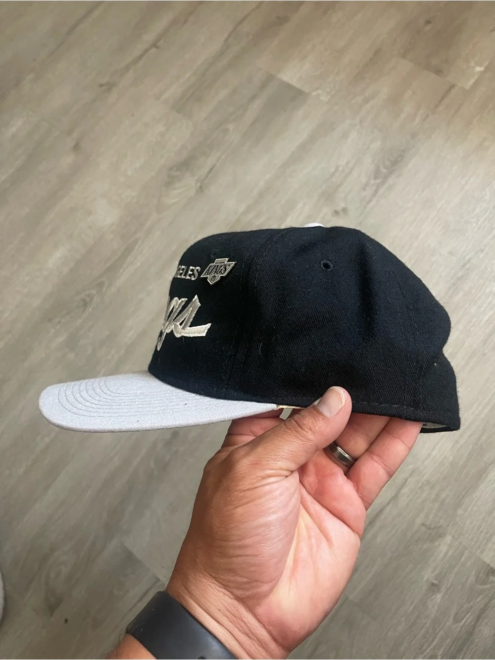 Vintage Los Angeles Kings Script Sports Specialties Fitted Hat 7 1/8